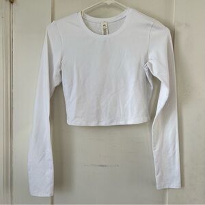 Alo yoga Alosoft crop finesse long sleeve (size xs)